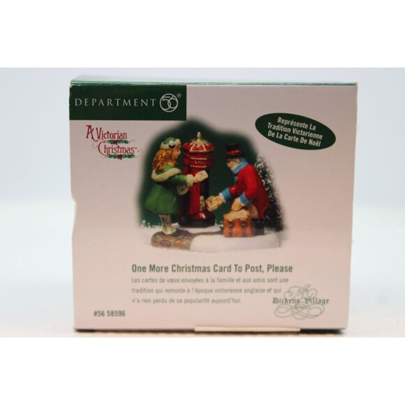 Dept 56 Dickens Village - One More Christmas Card to Post - Picture 1 of 4